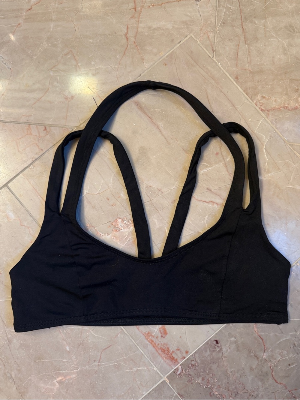l*space Black Strappy Bikini Top